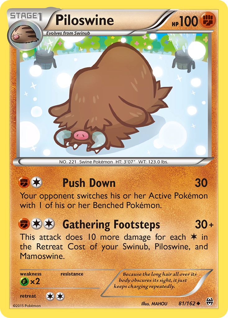 Piloswine (81/162) [XY: BREAKthrough] | Golgari Games