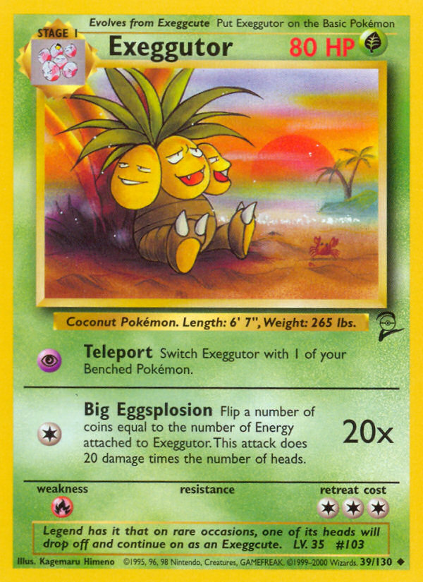 Exeggutor (39/130) [Base Set 2] | Golgari Games