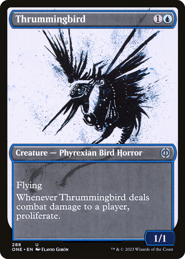 Thrummingbird (Showcase Ichor) [Phyrexia: All Will Be One] | Golgari Games