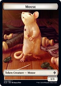 Mouse // Food (18) Double-sided Token [Throne of Eldraine Tokens] | Golgari Games