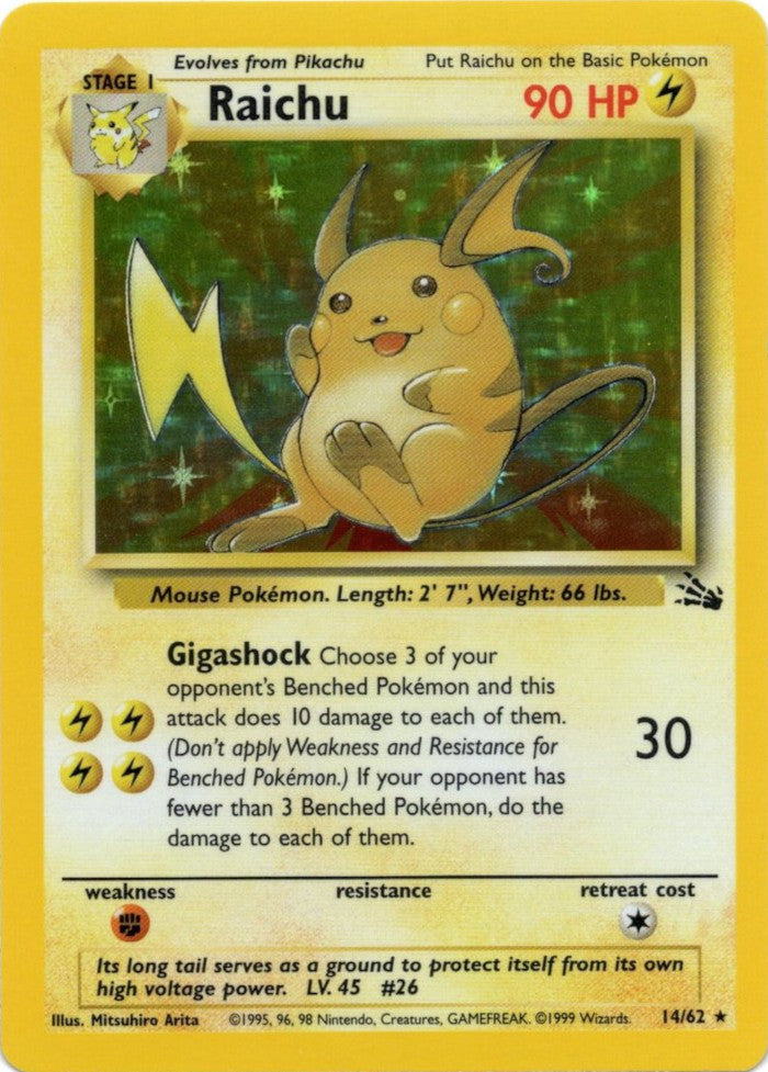 Raichu (14/62) [Fossil Unlimited] | Golgari Games