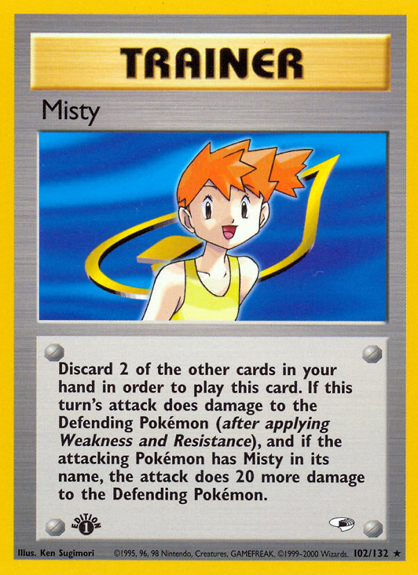 Misty (102/132) [Gym Heroes 1st Edition] | Golgari Games