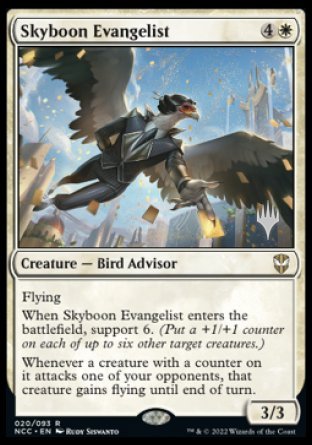 Skyboon Evangelist (Promo Pack) [Streets of New Capenna Commander Promos] | Golgari Games