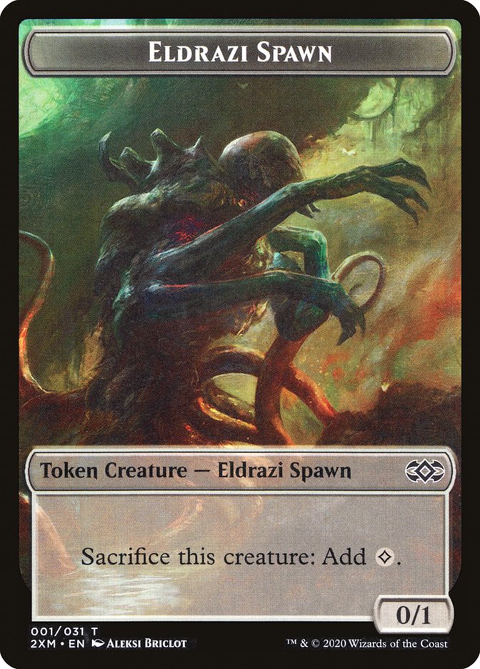 Eldrazi Spawn Token [Double Masters Tokens] | Golgari Games