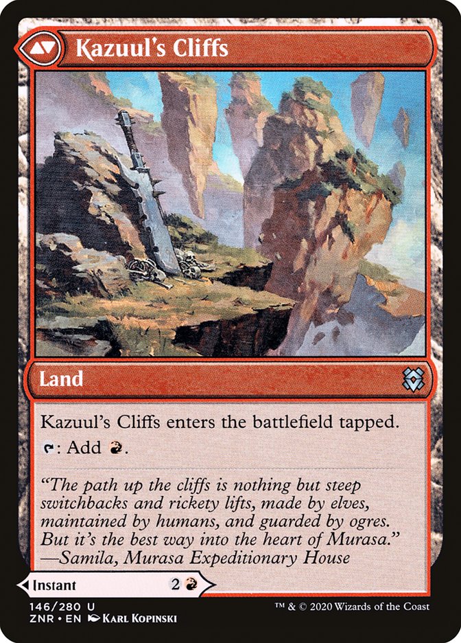 Kazuul's Fury // Kazuul's Cliffs [Zendikar Rising] | Local Legends