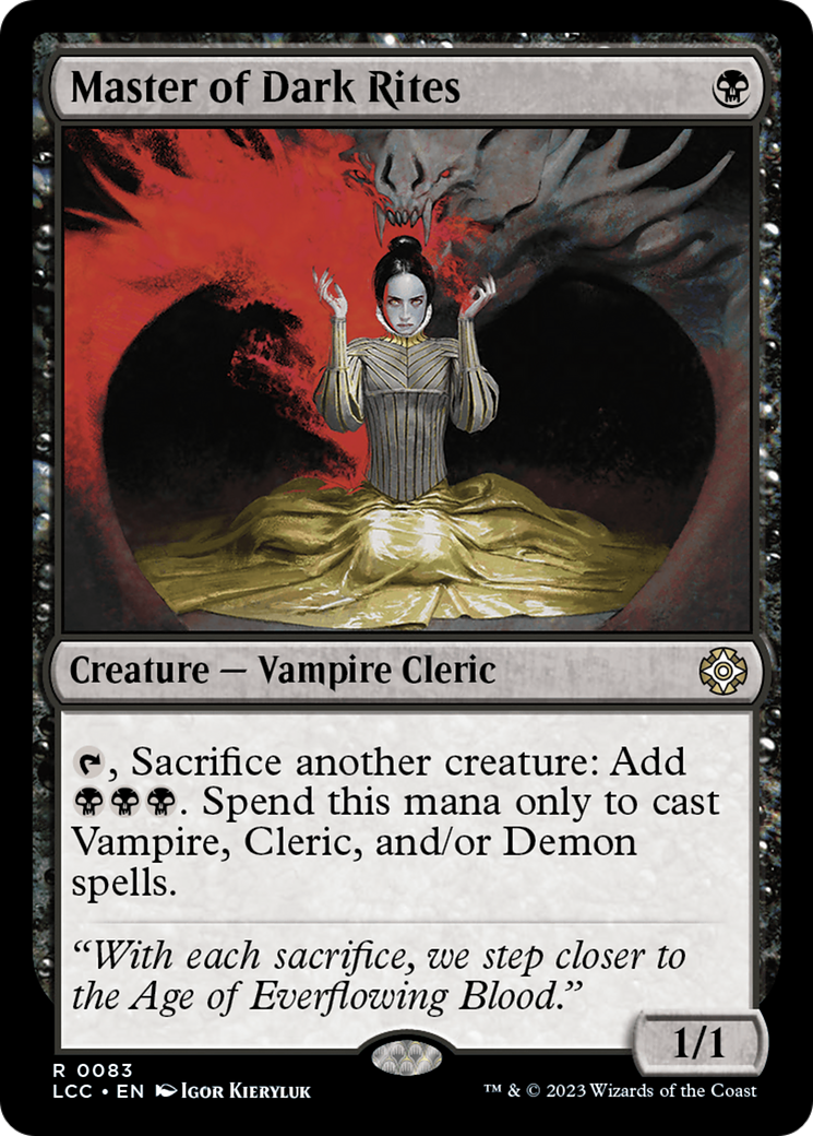 Master of Dark Rites [The Lost Caverns of Ixalan Commander] | Local Legends