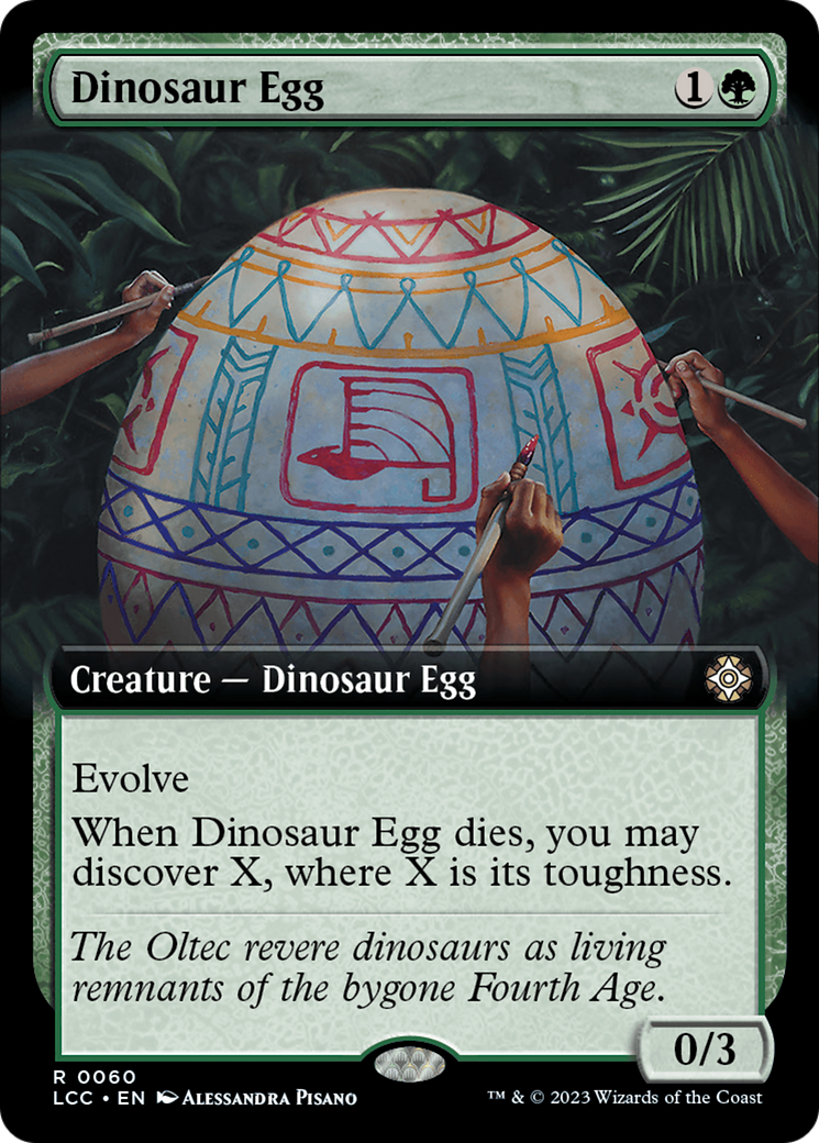 Dinosaur Egg (Extended Art) [The Lost Caverns of Ixalan Commander] | Golgari Games