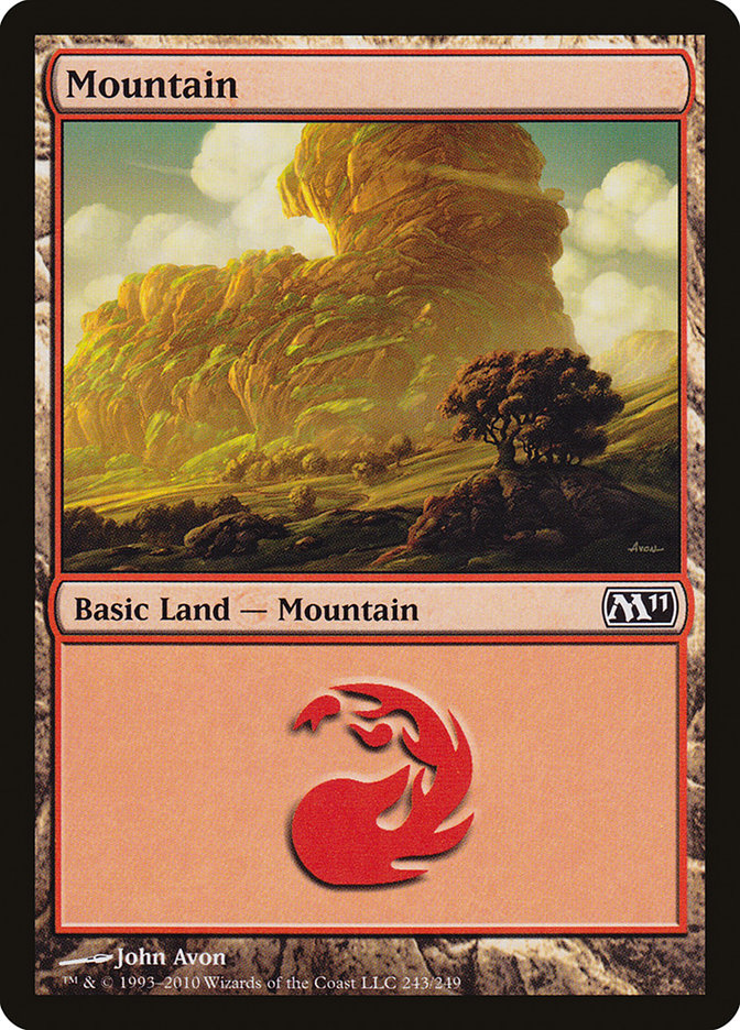 Mountain (243) [Magic 2011] | Golgari Games