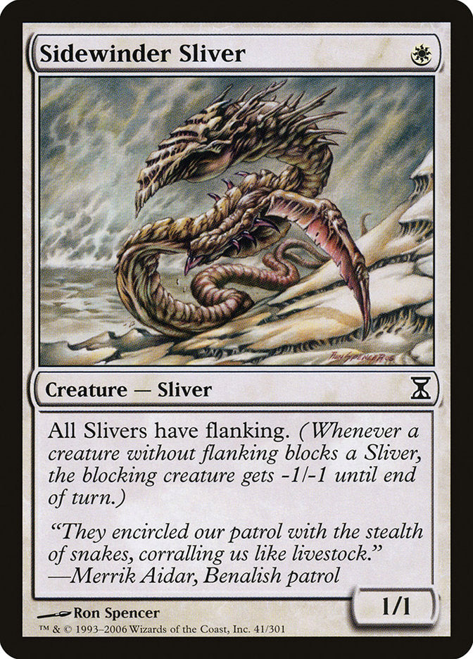 Sidewinder Sliver [Time Spiral] | Golgari Games