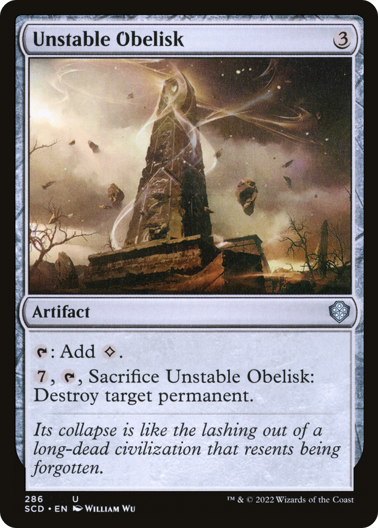 Unstable Obelisk [Starter Commander Decks] | Golgari Games