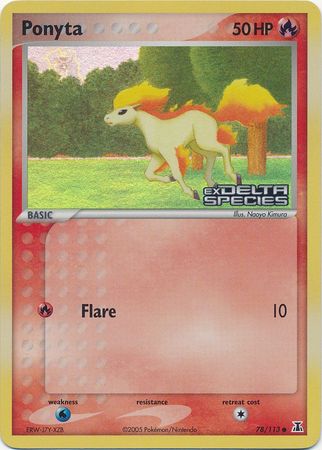 Ponyta (78/113) (Stamped) [EX: Delta Species] | Local Legends