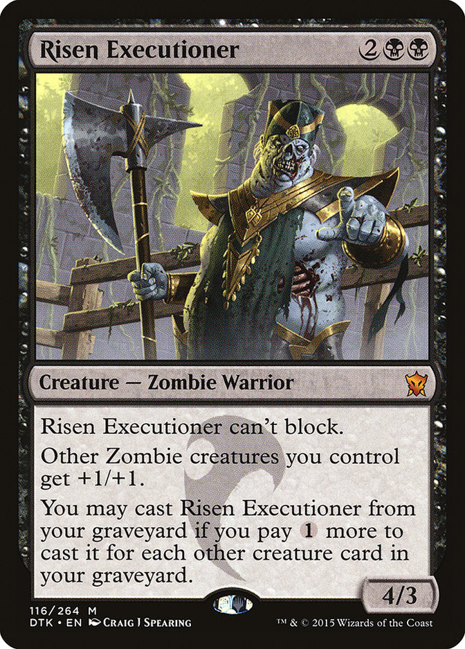 Risen Executioner [Dragons of Tarkir] | Golgari Games