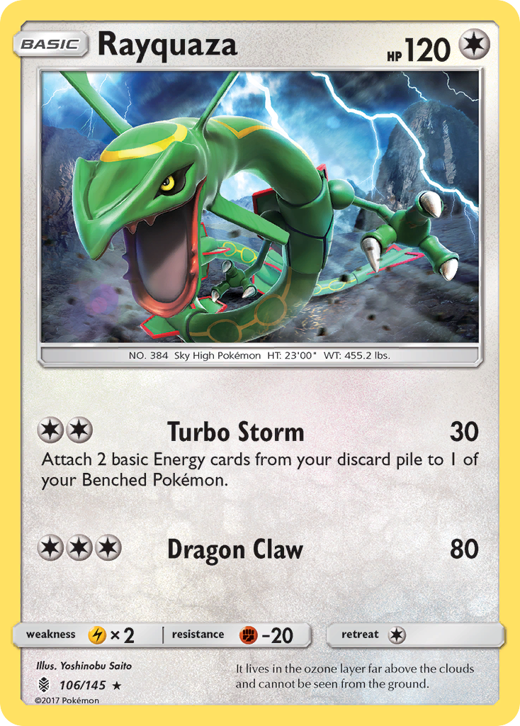 Rayquaza (106/145) [Sun & Moon: Guardians Rising] | Golgari Games