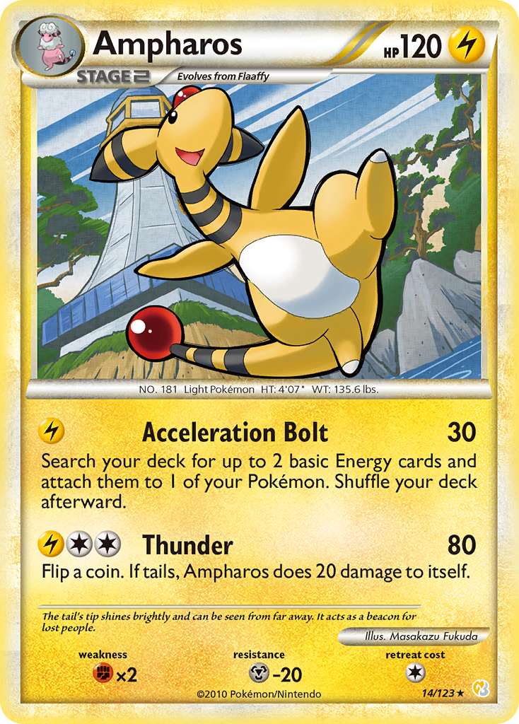 Ampharos (14/123) [HeartGold & SoulSilver: Base Set] | Golgari Games