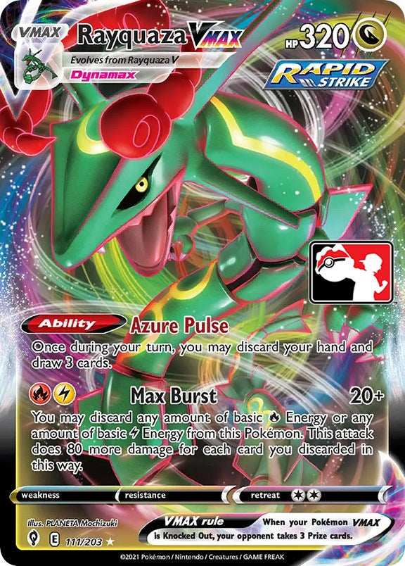 Rayquaza VMAX (111/203) [Prize Pack Series One] | Golgari Games