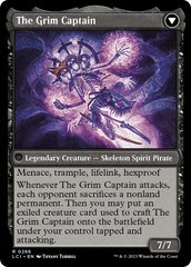 Throne of the Grim Captain // The Grim Captain [The Lost Caverns of Ixalan Prerelease Cards] | Golgari Games