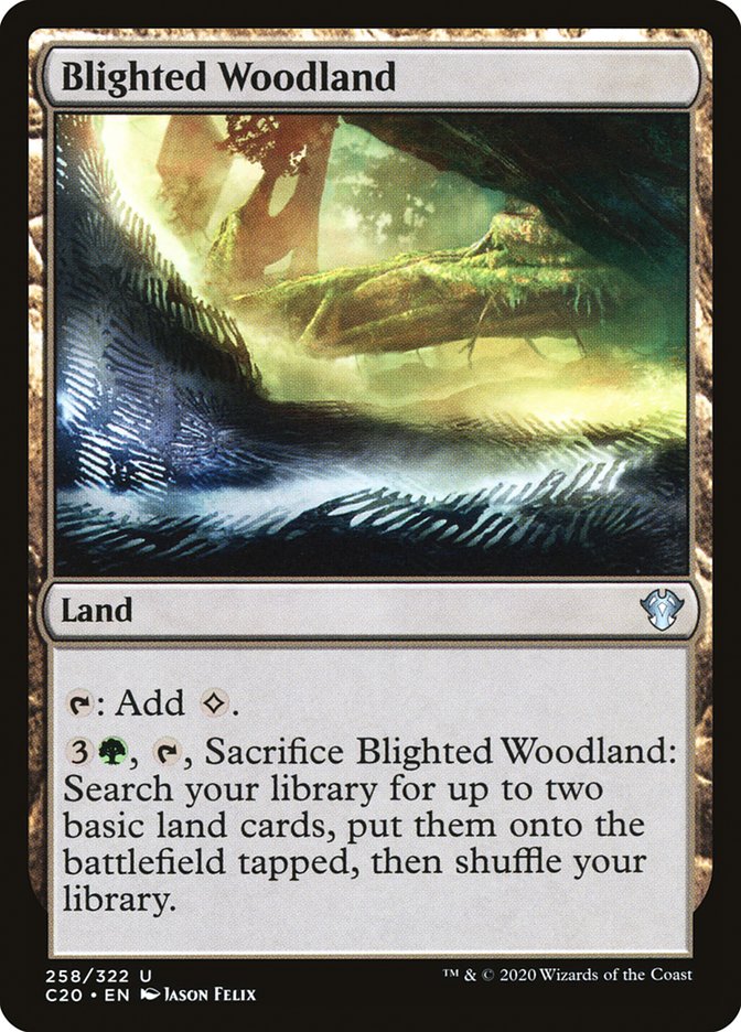Blighted Woodland [Commander 2020] | Local Legends
