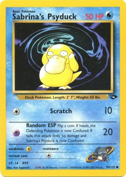 Sabrina's Psyduck (99/132) [Gym Challenge Unlimited] | Golgari Games