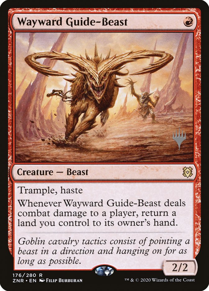 Wayward Guide-Beast (Promo Pack) [Zendikar Rising Promos] | Golgari Games