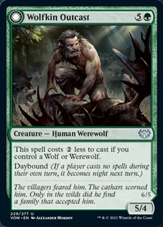 Wolfkin Outcast // Wedding Crasher [Innistrad: Crimson Vow] | Golgari Games