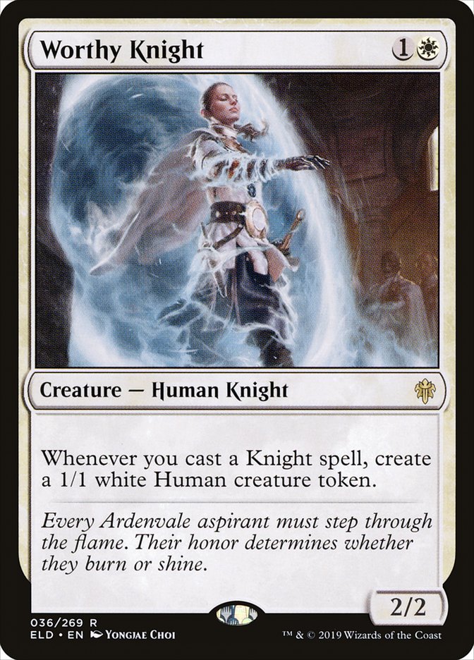 Worthy Knight [Throne of Eldraine] | Golgari Games