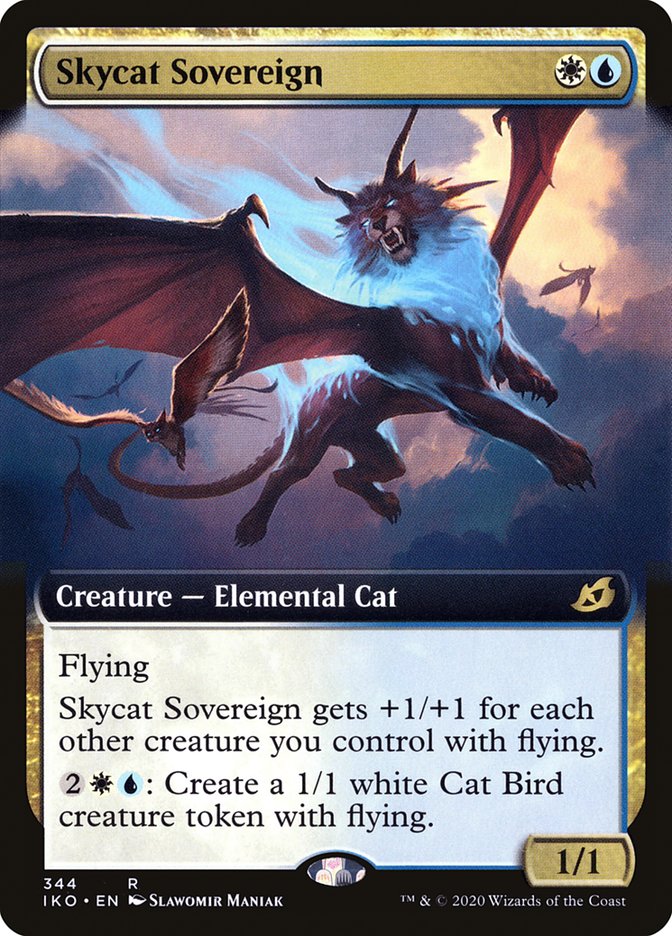 Skycat Sovereign (Extended Art) [Ikoria: Lair of Behemoths] | Golgari Games