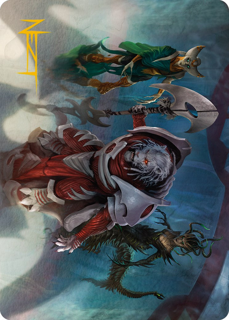 Norn's Decree Art Card (Gold-Stamped Signature) [Phyrexia: All Will Be One Art Series] | Local Legends