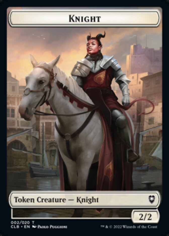 Knight Token [Commander Legends: Battle for Baldur's Gate Tokens] | Golgari Games