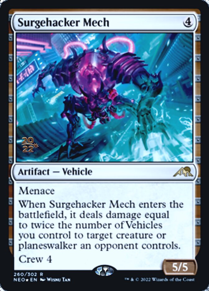 Surgehacker Mech [Kamigawa: Neon Dynasty Prerelease Promos] | Golgari Games