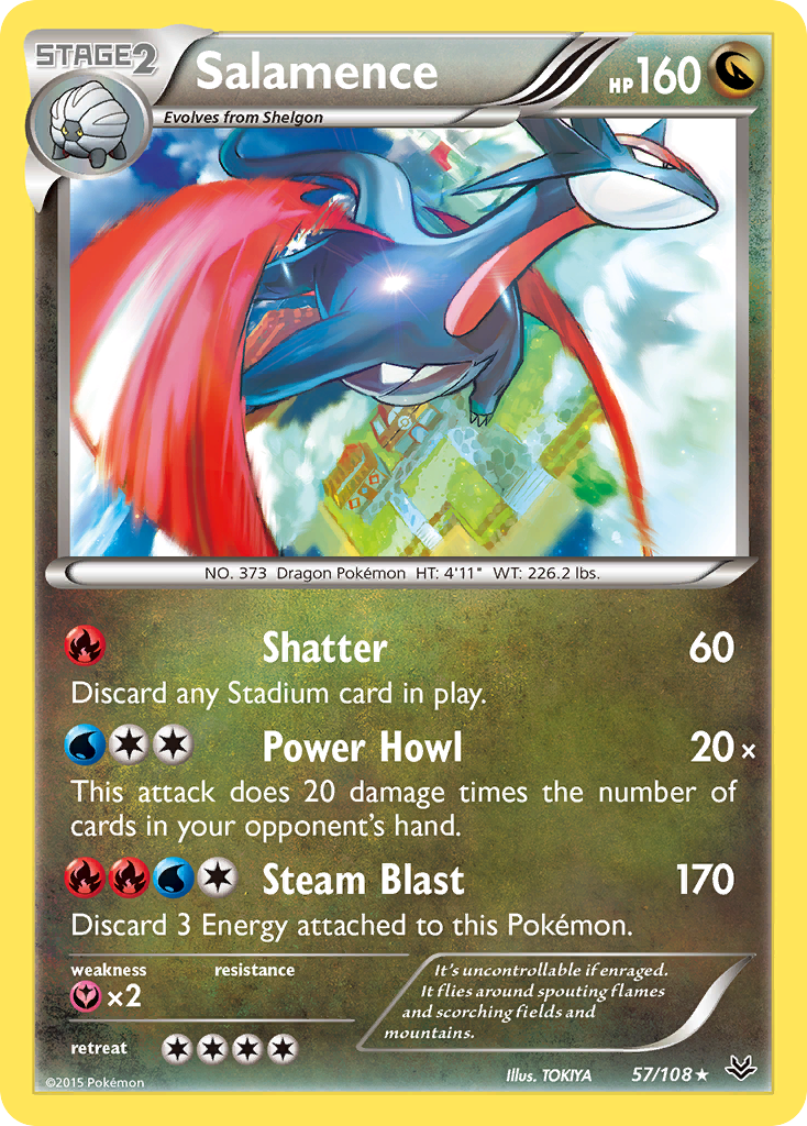 Salamence (57/108) [XY: Roaring Skies] | Golgari Games