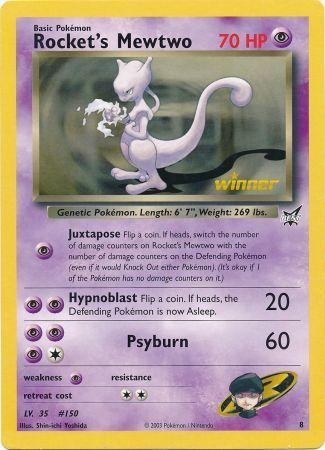 Rocket's Mewtwo (8) (Jumbo Card) [Best of Promos] | Golgari Games