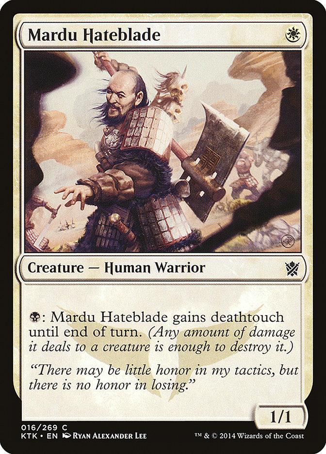 Mardu Hateblade [Khans of Tarkir] | Local Legends
