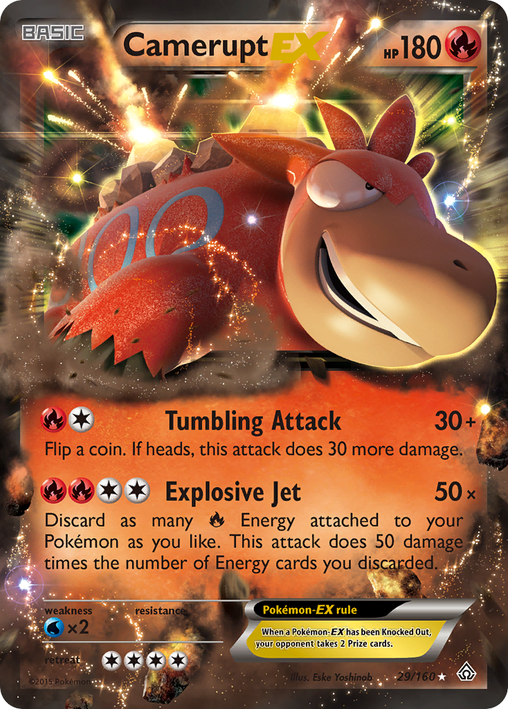 Camerupt EX (29/160) [XY: Primal Clash] | Golgari Games