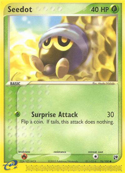 Seedot (76/100) [EX: Sandstorm] | Local Legends