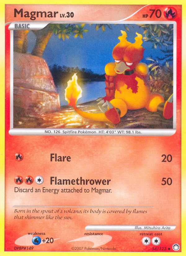 Magmar (54/123) [Diamond & Pearl: Mysterious Treasures] | Golgari Games