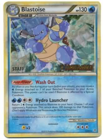 Blastoise (13/95) (Staff Prerelease Promo) [HeartGold & SoulSilver: Black Star Promos] | Local Legends