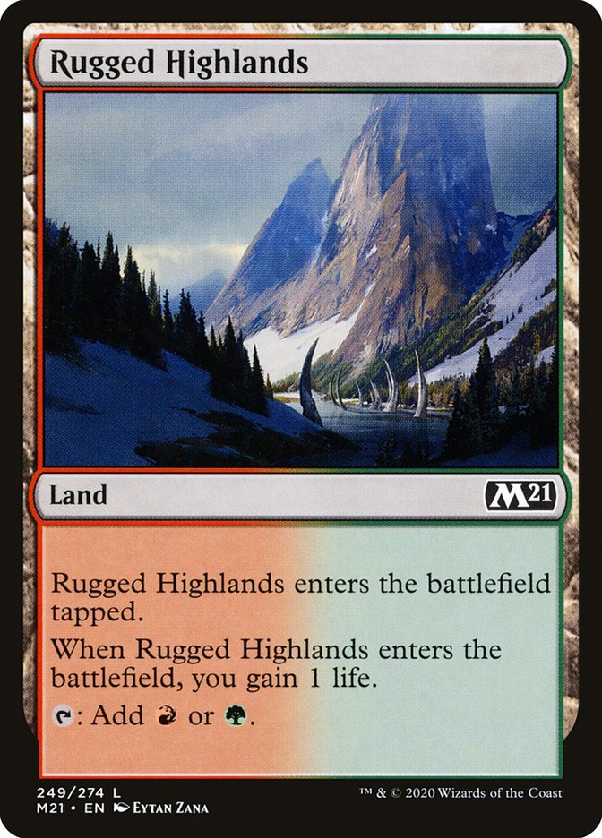 Rugged Highlands [Core Set 2021] | Local Legends