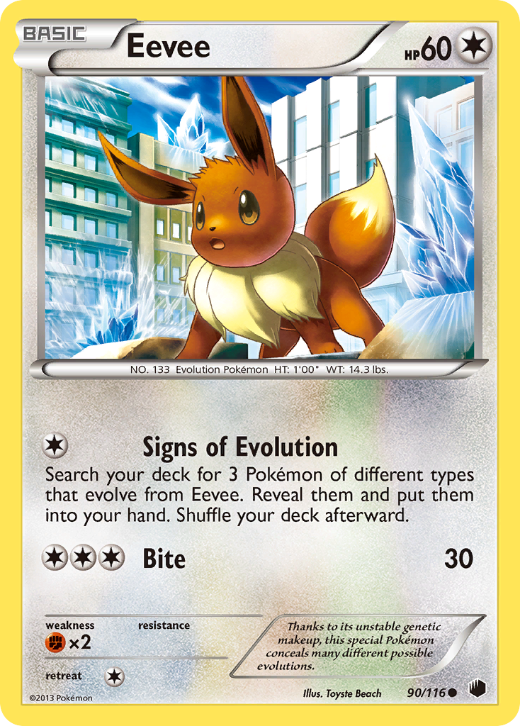 Eevee (90/116) [Black & White: Plasma Freeze] | Golgari Games