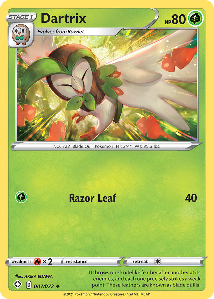 Dartrix (007/072) [Sword & Shield: Shining Fates] | Golgari Games