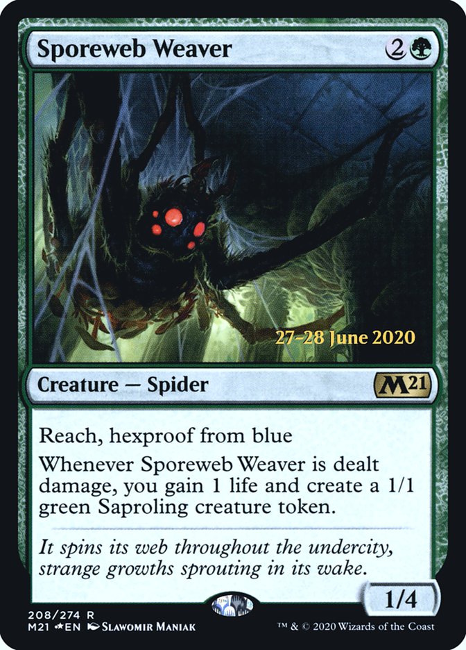 Sporeweb Weaver [Core Set 2021 Prerelease Promos] | Golgari Games