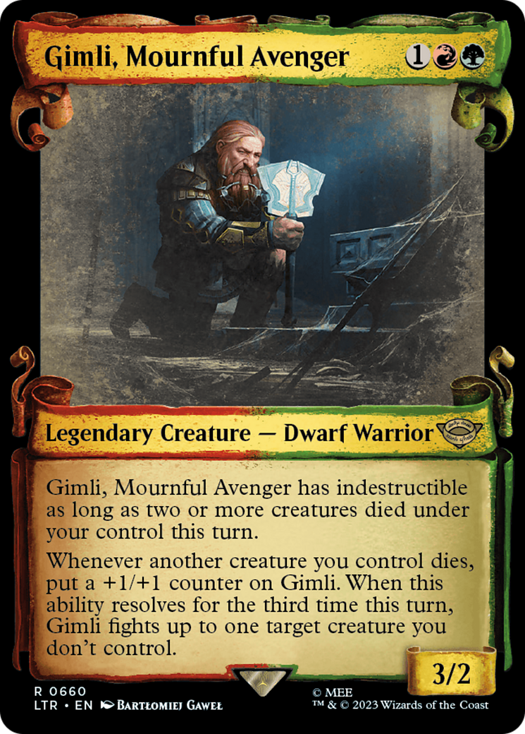 Gimli, Mournful Avenger [The Lord of the Rings: Tales of Middle-Earth Showcase Scrolls] | Golgari Games