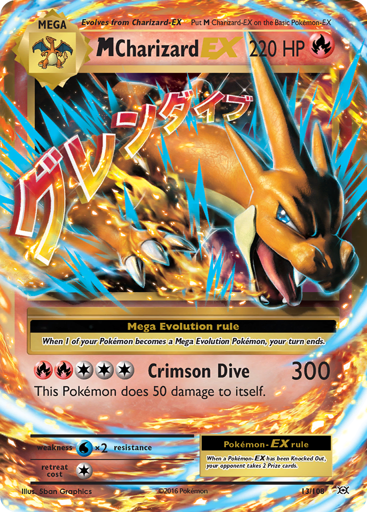 M Charizard EX (13/108) [XY: Evolutions] | Golgari Games