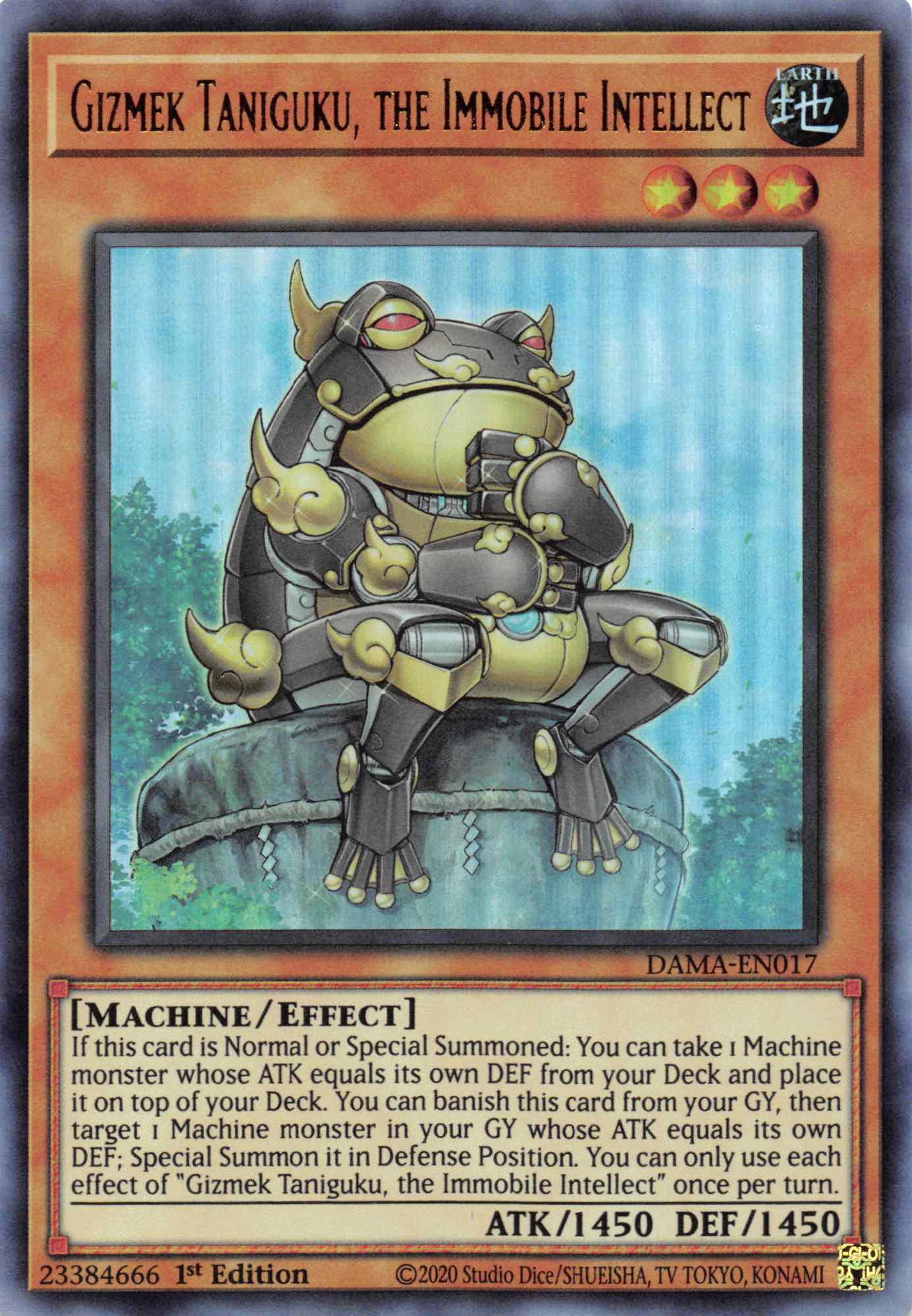 Gizmek Taniguku, the Immobile Intellect [DAMA-EN017] Ultra Rare | Golgari Games