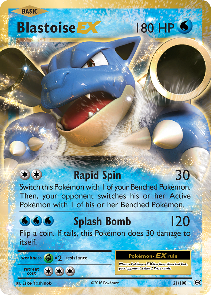 Blastoise EX (21/108) [XY: Evolutions] | Golgari Games