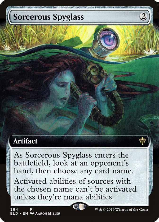 Sorcerous Spyglass (Extended Art) [Throne of Eldraine] | Local Legends