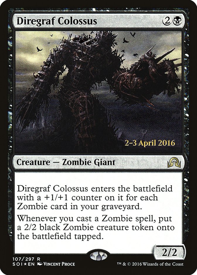 Diregraf Colossus [Shadows over Innistrad Prerelease Promos] | Golgari Games