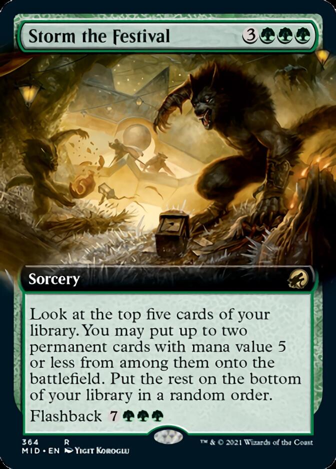 Storm the Festival (Extended Art) [Innistrad: Midnight Hunt] | Local Legends