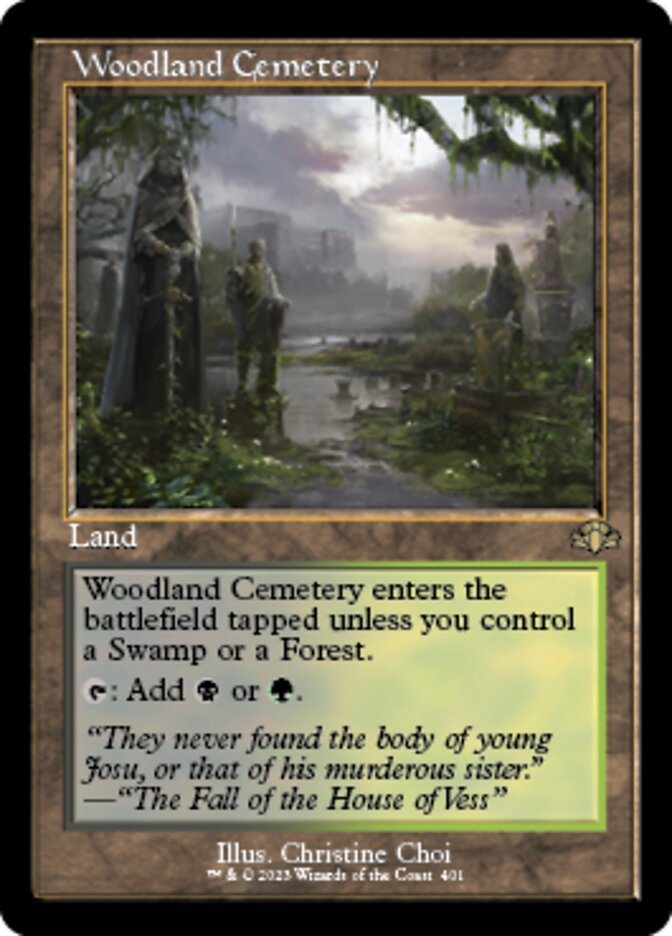 Woodland Cemetery (Retro) [Dominaria Remastered] | Golgari Games