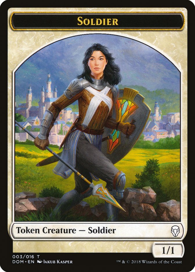 Soldier Token [Dominaria Tokens] | Golgari Games