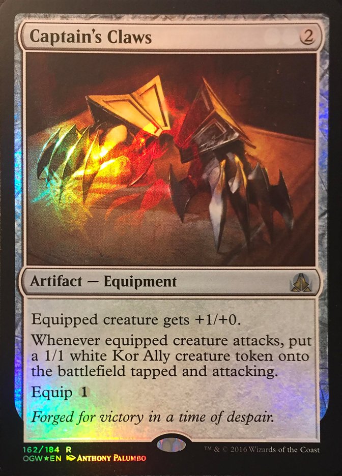Captain's Claws (Standard Showdown Misprint) [Oath of the Gatewatch Promos] | Local Legends